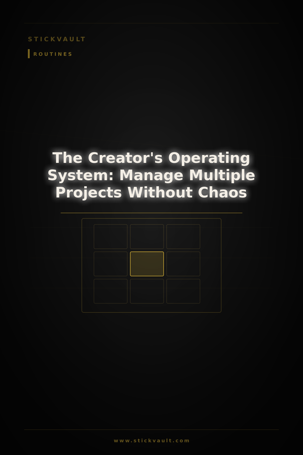 The Creator's Operating System: Manage Multiple Projects Without Chaos — StickVault