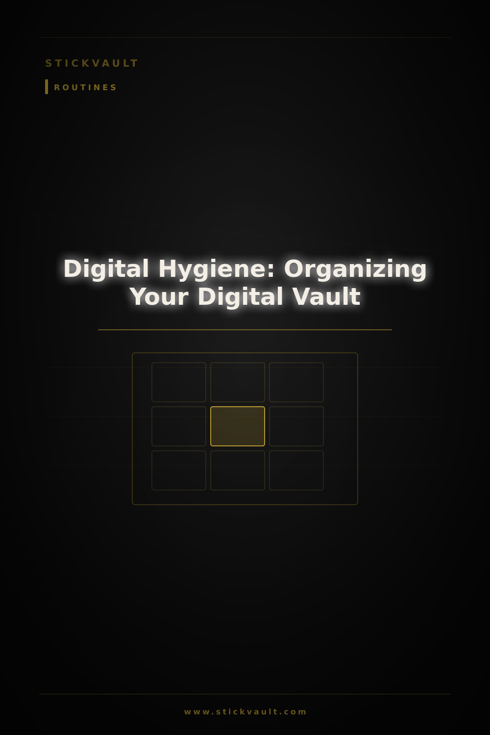 Digital Hygiene: Organizing Your Digital Vault — StickVault