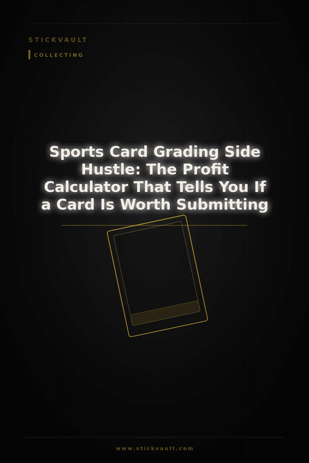 Sports Card Grading Side Hustle: The Profit Calculator That Tells You If a Card Is Worth Submitting — StickVault