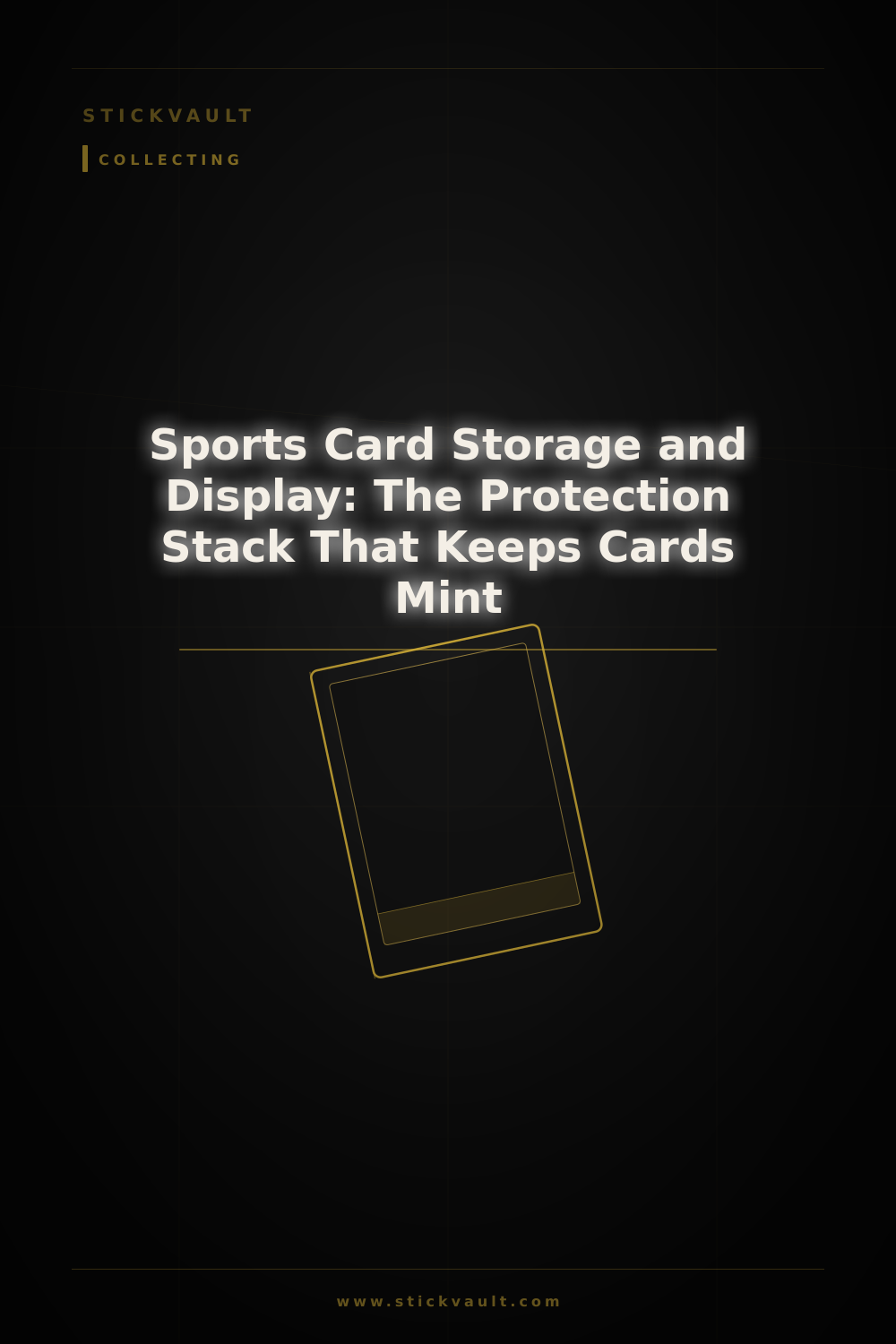 Sports Card Storage and Display: The Protection Stack That Keeps Cards Mint